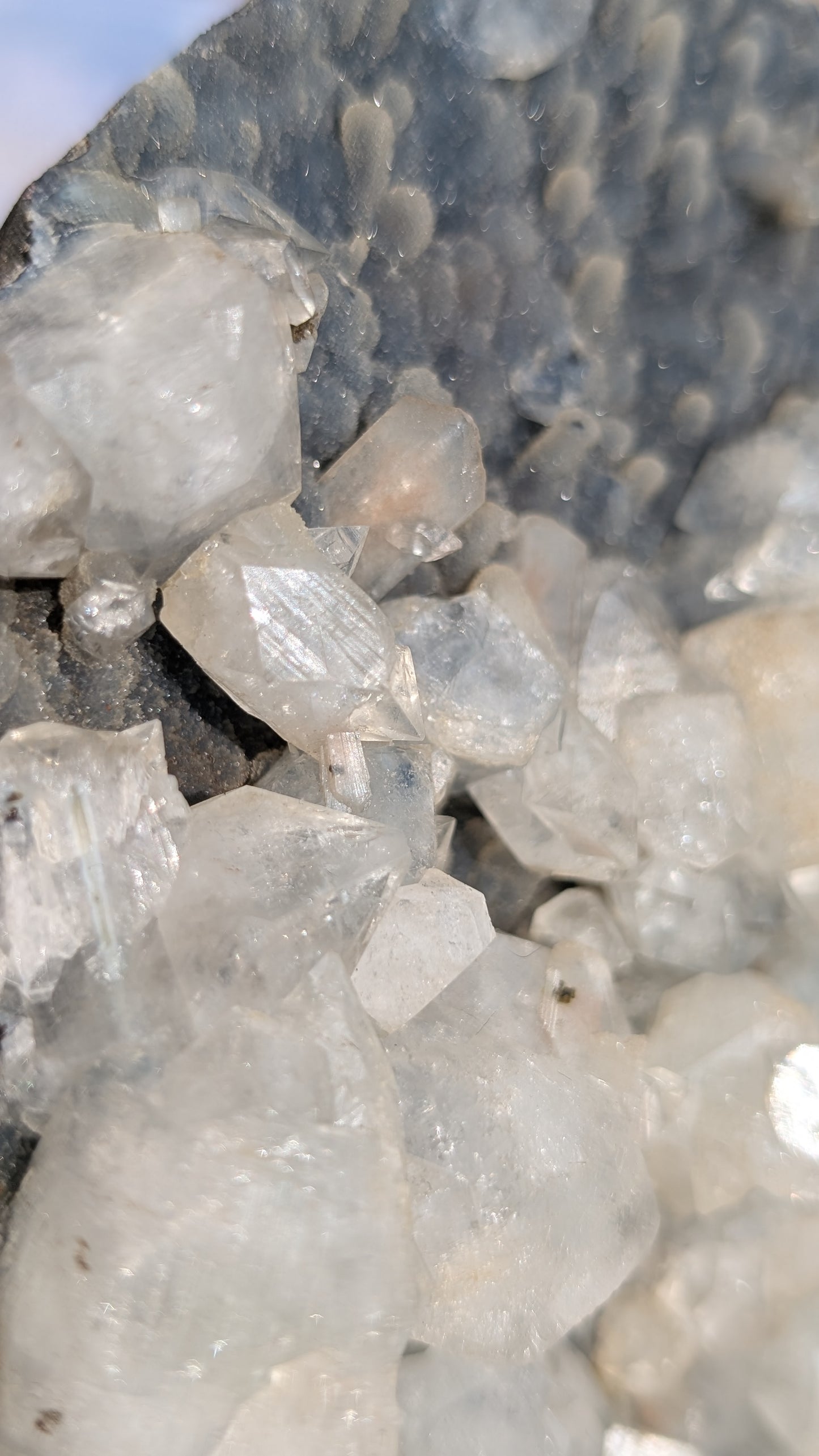 Blue Chalcedony with Apophyllite Crystal Cluster | Aurangabad, India | 1.29kg