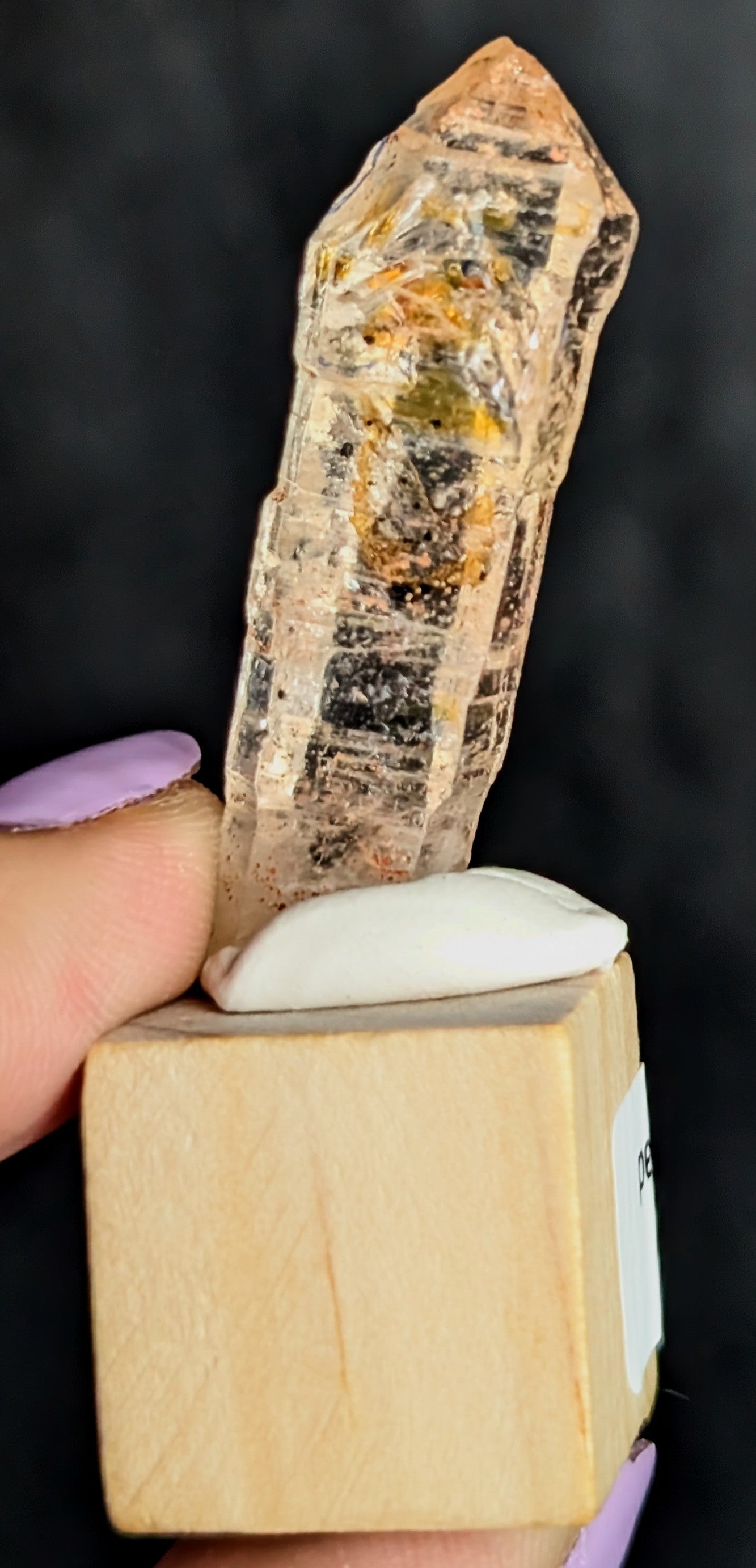 Petroleum Enhydro Quartz with Moving Black Inclusion | Pakistan