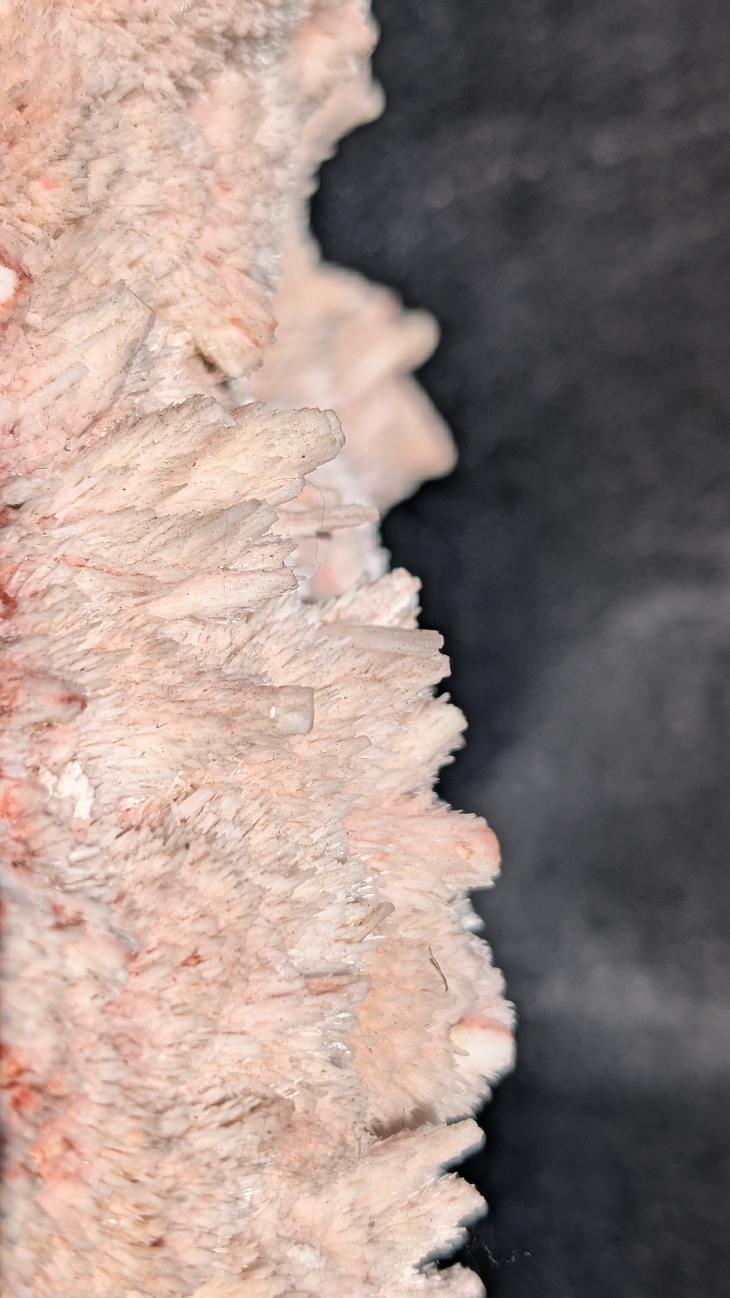 Macro shot of mordenite spikes