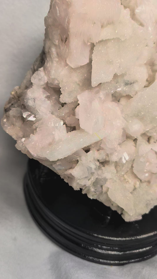 Large Pink Calcite & Quartz Mineral Specimen – 6–7kg UV Fluorescent Statement Piece