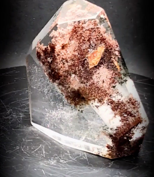 Lodolite Quartz Crystal (Garden Quartz) – Polished Freeform with Inclusions 46g