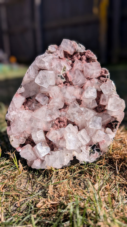 Large Pink Chalcedony with Apophyllite | Nashik, Maharashtra, India | 1.8kg