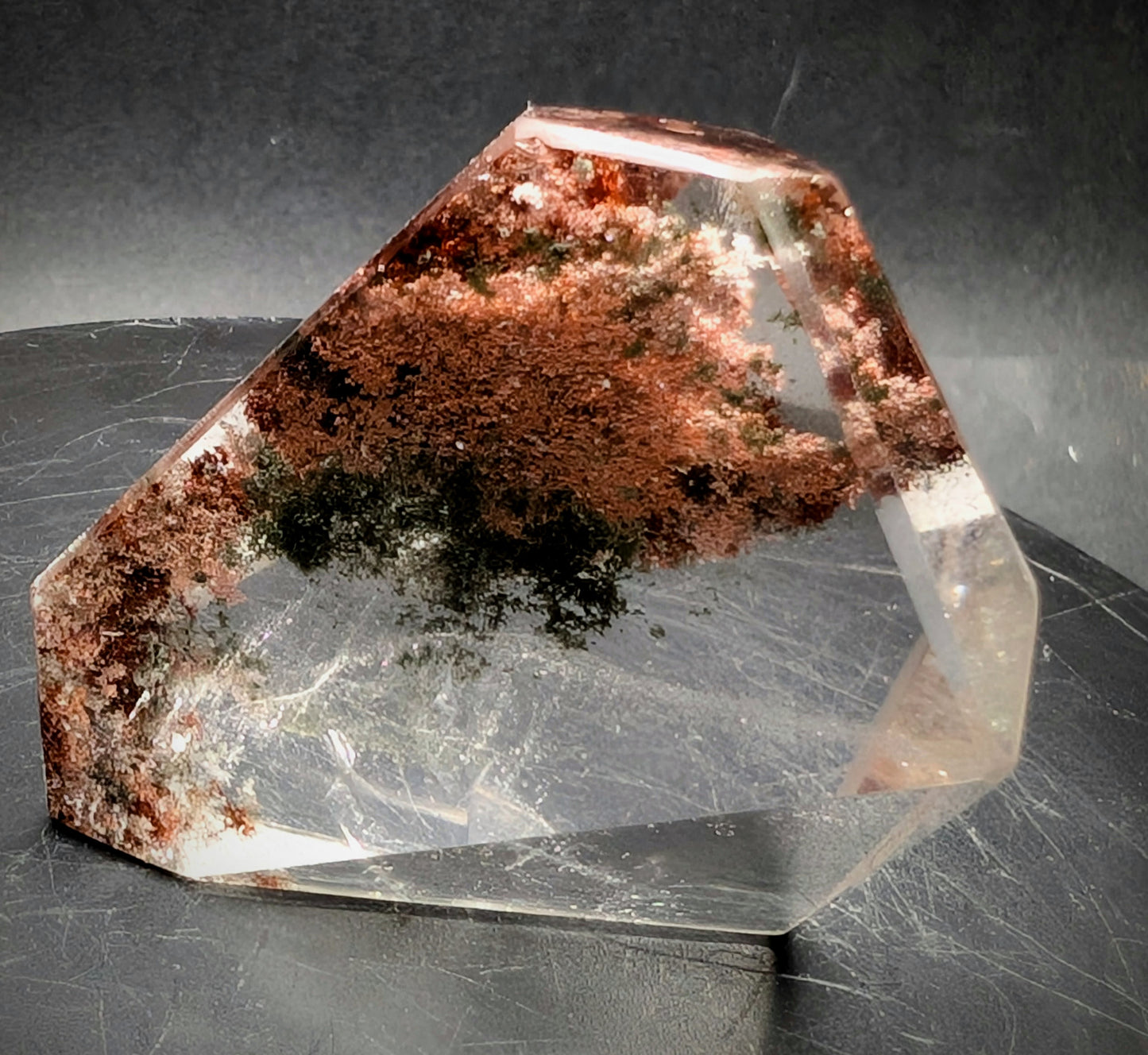 Lodolite Quartz Crystal (Garden Quartz) – Polished Freeform with Inclusions 46g