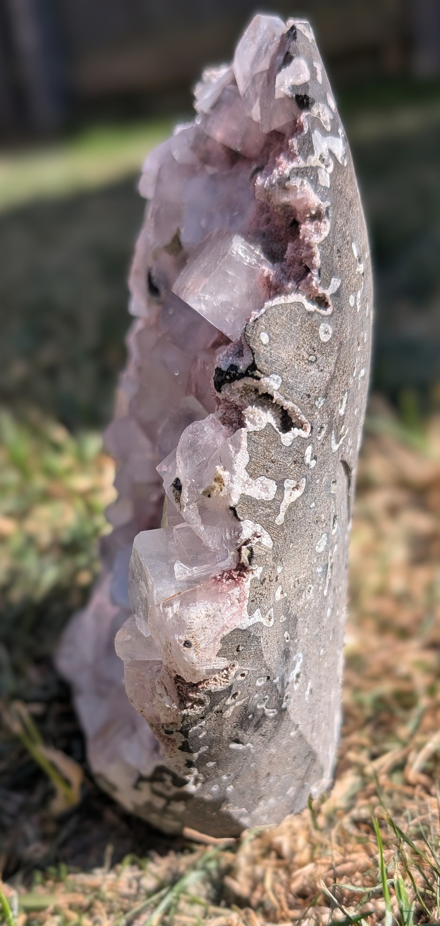 Large Pink Chalcedony with Apophyllite | Nashik, Maharashtra, India | 1.8kg