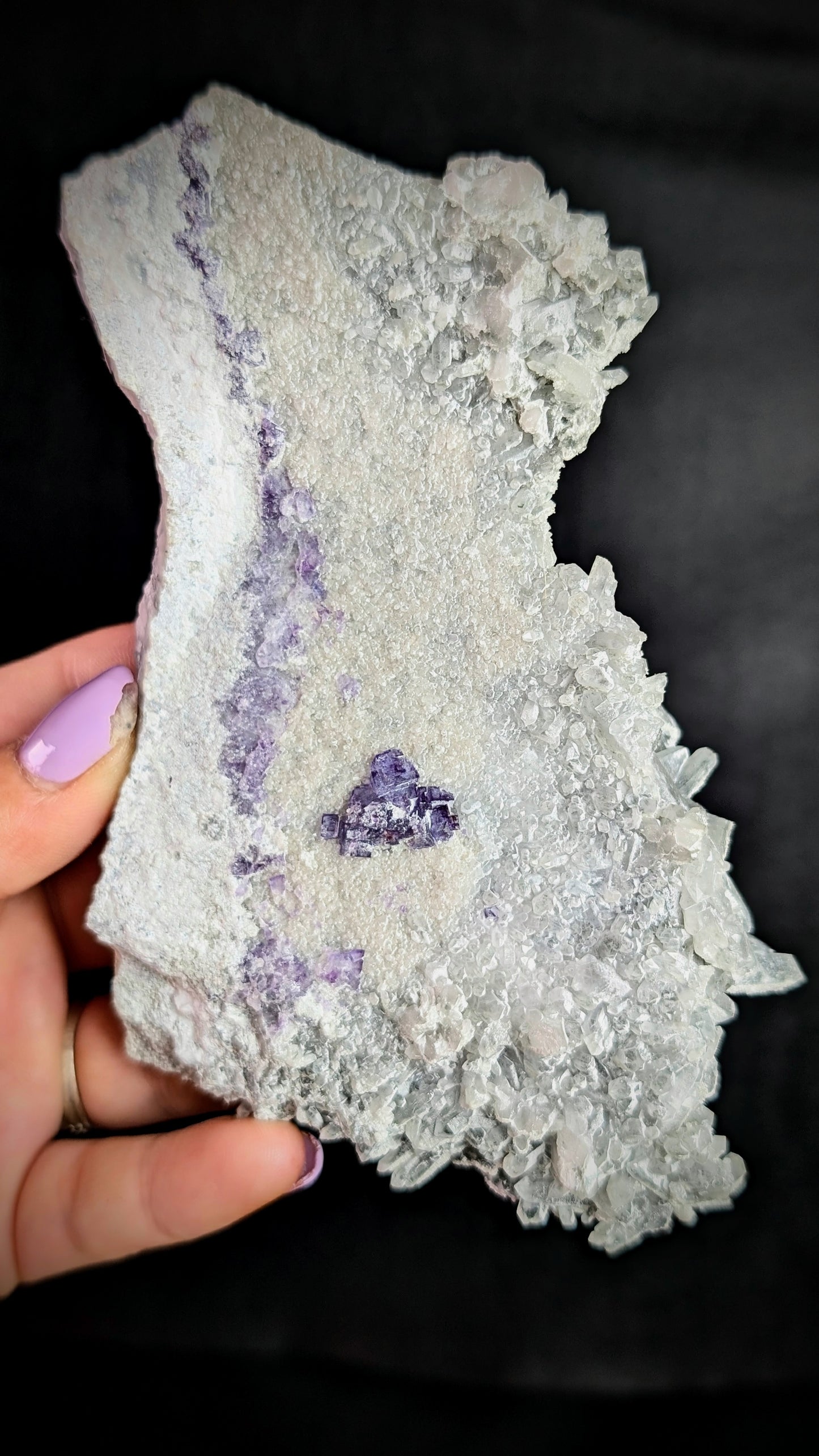 Candle Quartz with Purple Fluorite | 293g