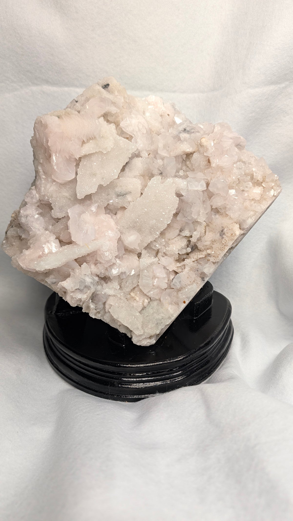 Large Pink Calcite & Quartz Mineral Specimen – 6–7kg UV Fluorescent Statement Piece