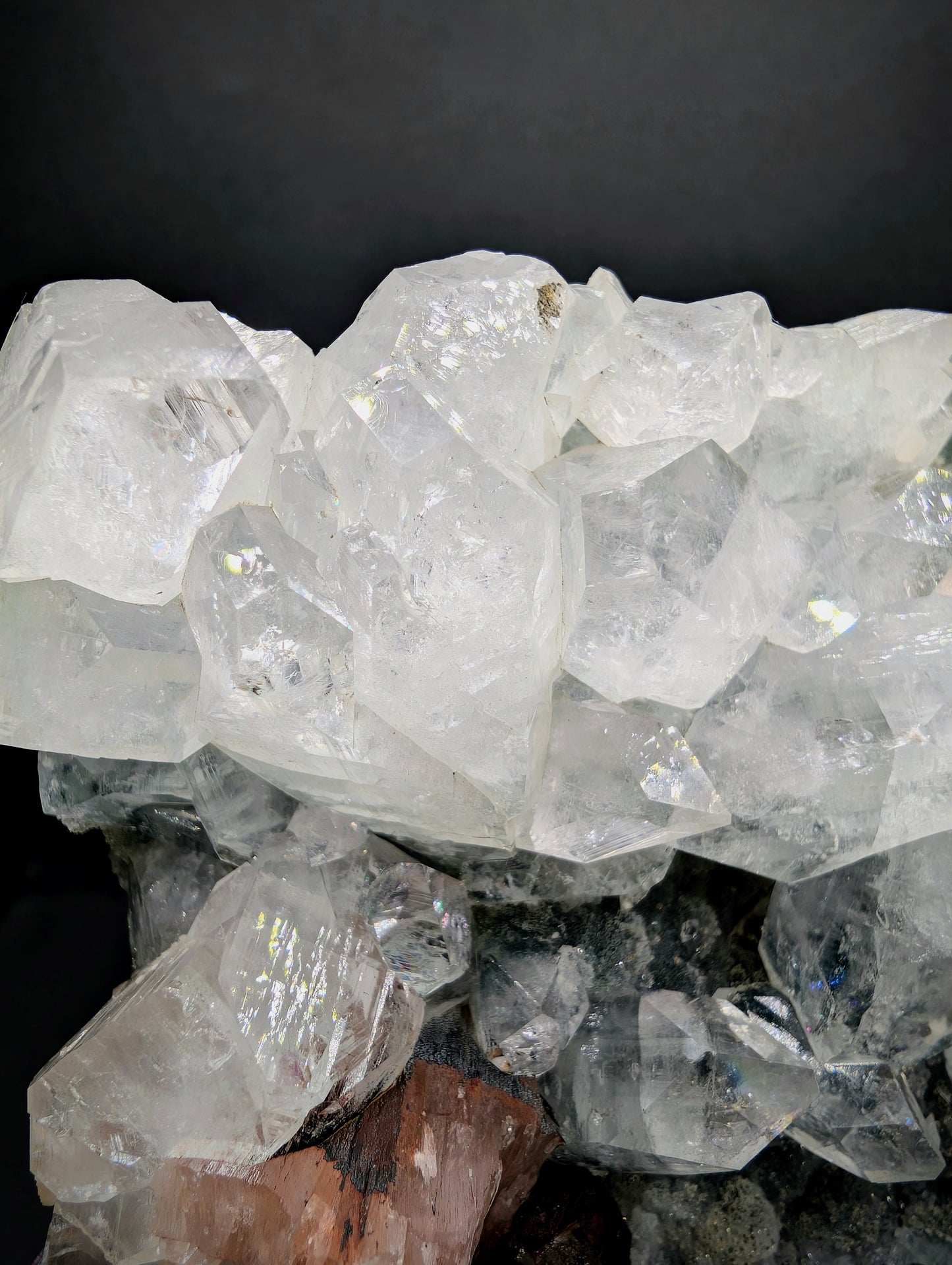 Apophyllite & Stilbite Crystal Cluster – 437g
