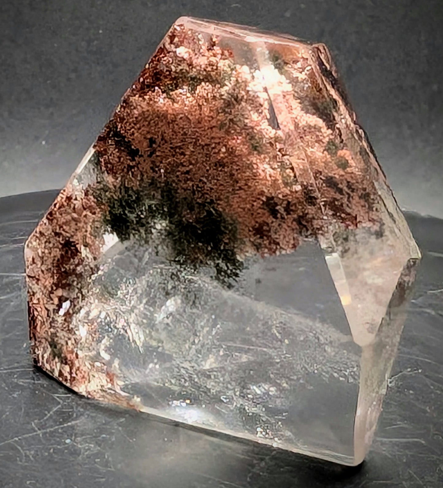Lodolite Quartz Crystal (Garden Quartz) – Polished Freeform with Inclusions 46g