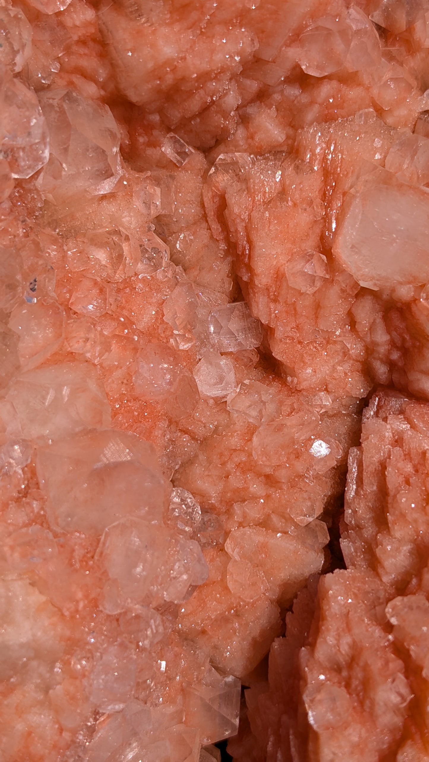 Large Pink sugary Stilbite with Apophyllite | Nashik, Maharashtra, India | 2.1kg