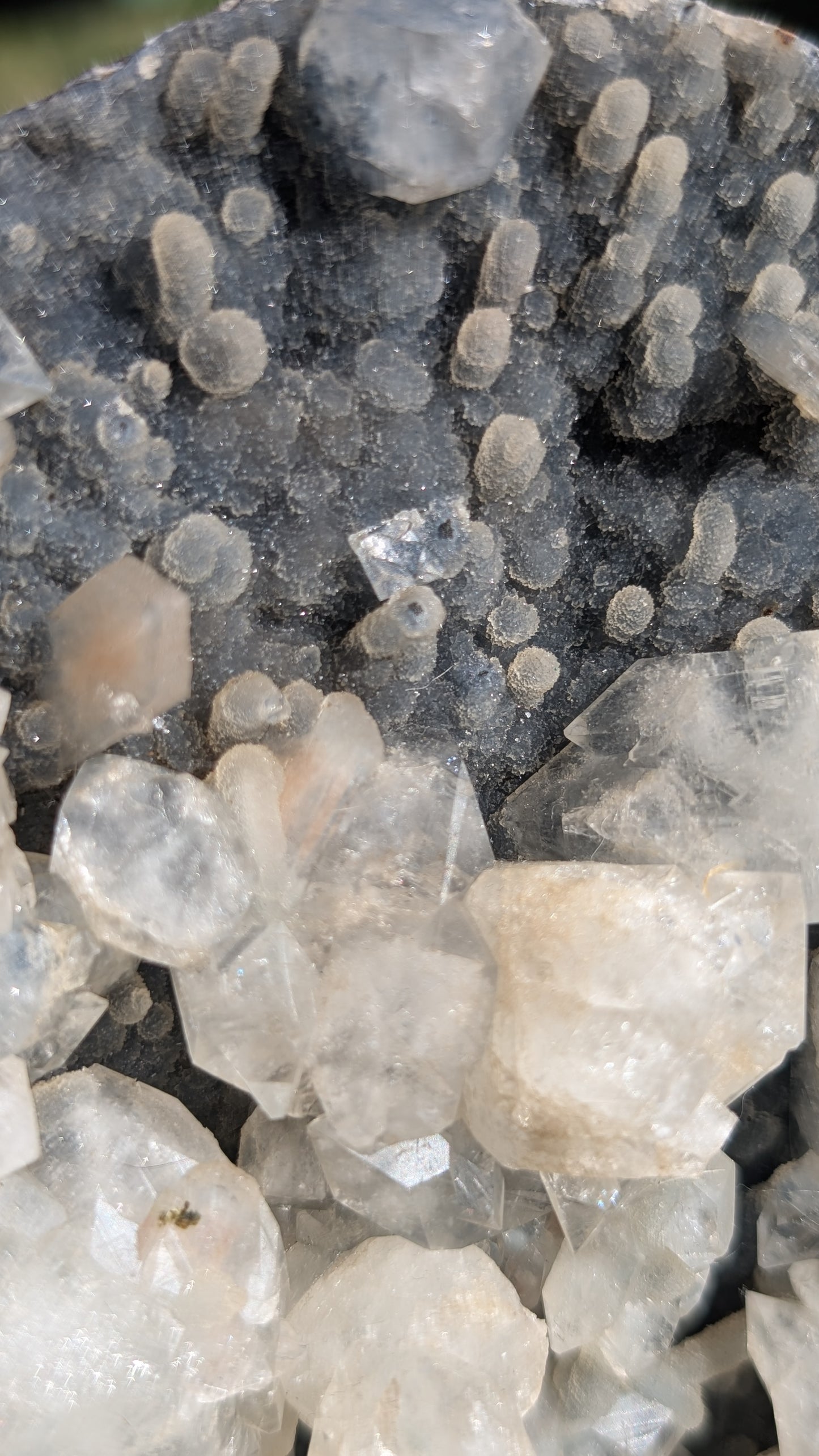 Blue Chalcedony with Apophyllite Crystal Cluster | Aurangabad, India | 1.29kg