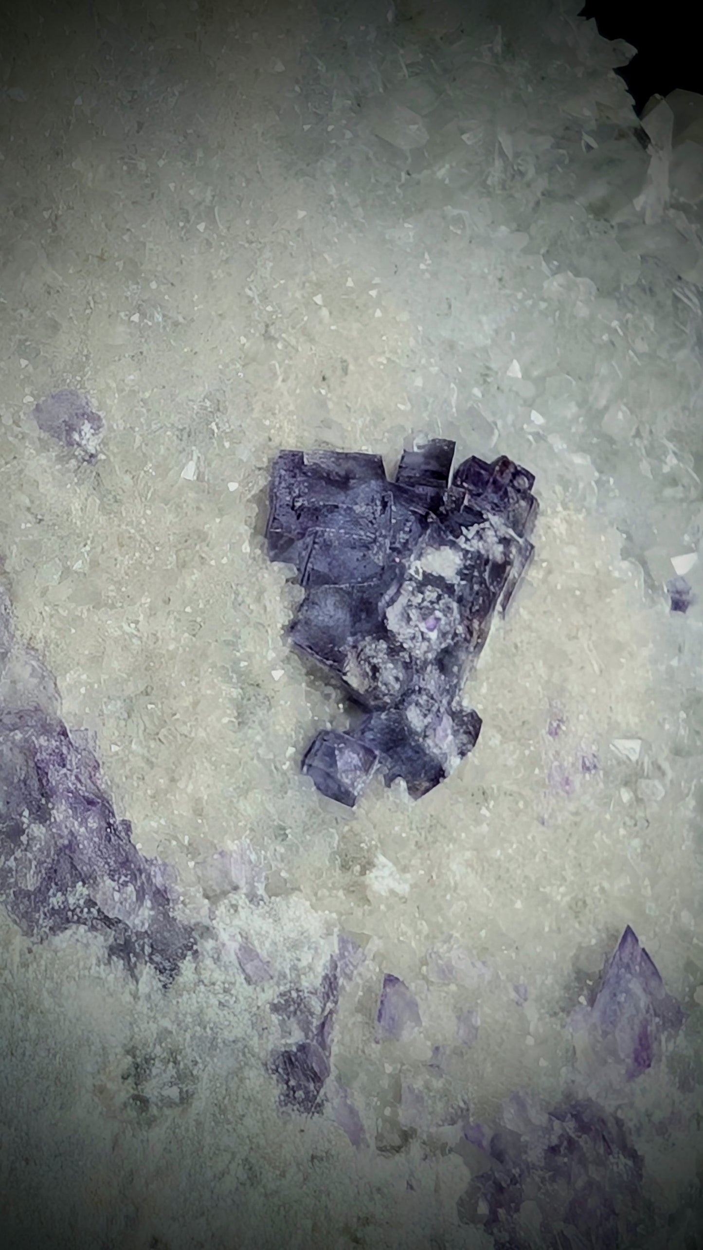 Candle Quartz with Purple Fluorite | 293g