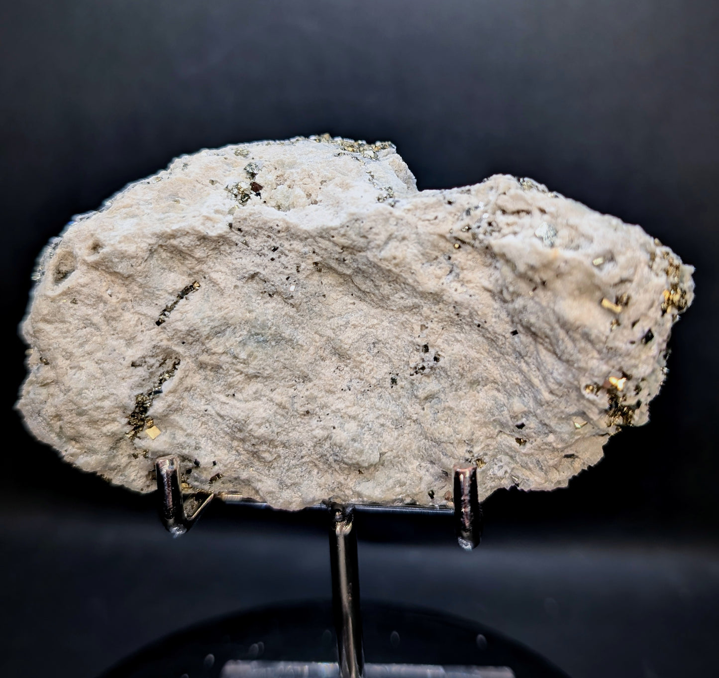 Pyrite Crystal Cluster on Quartz Matrix – Erongo, Namibia | Natural Cubic Pyrite Mineral Specimen