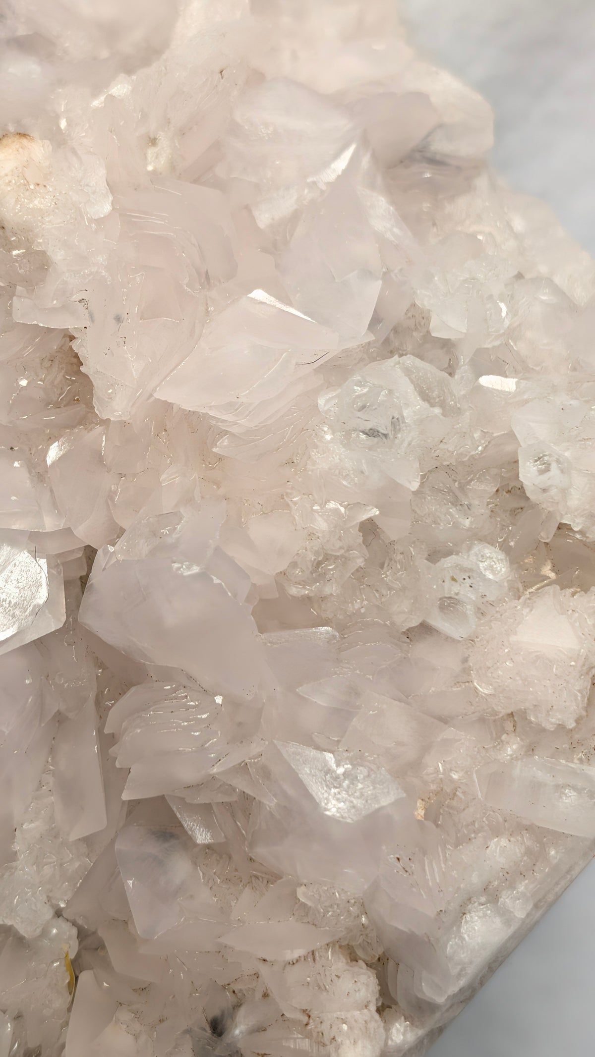 Large Pink Calcite & Quartz Mineral Specimen – 6–7kg UV Fluorescent Statement Piece
