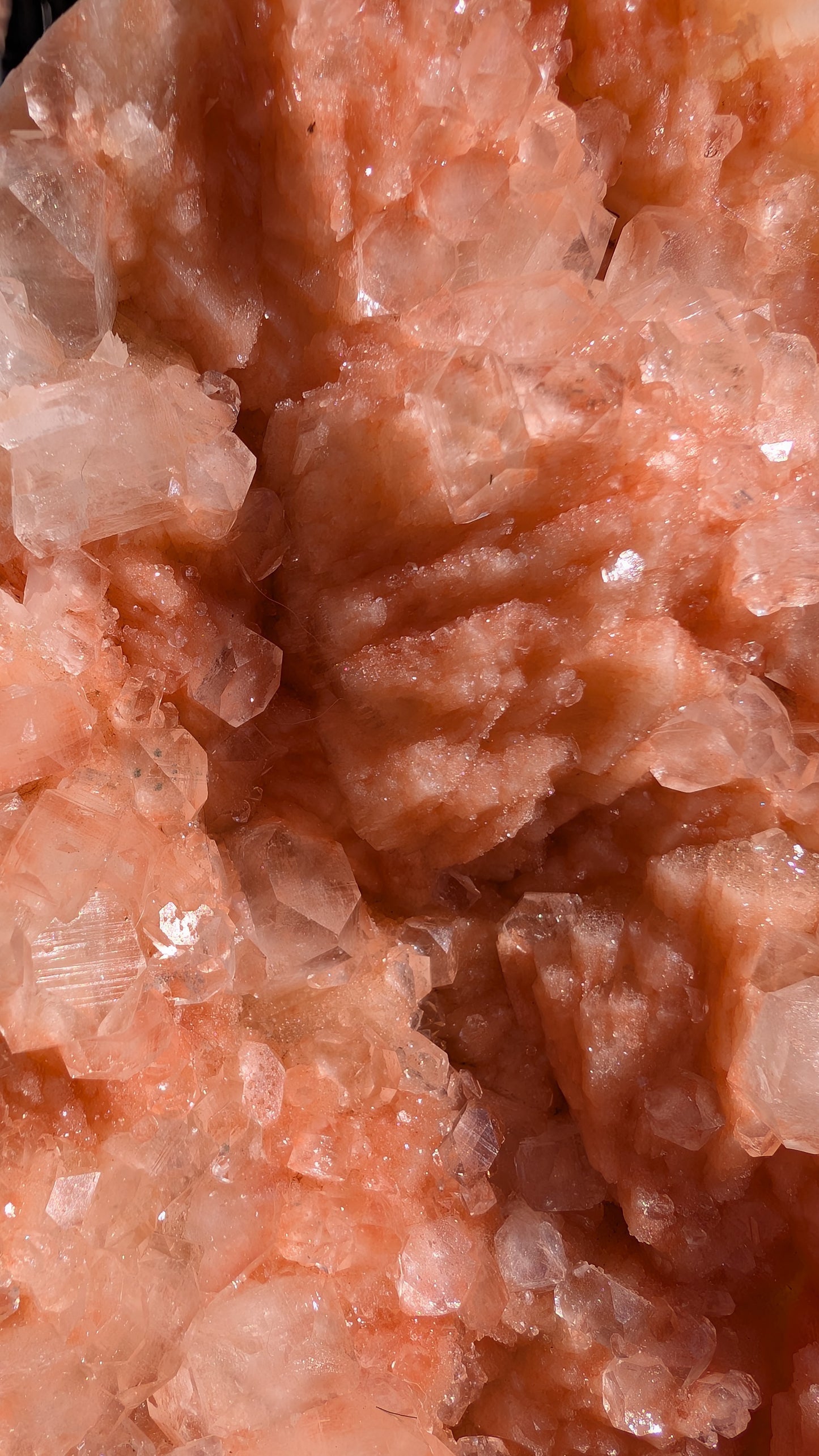 Large Pink sugary Stilbite with Apophyllite | Nashik, Maharashtra, India | 2.1kg
