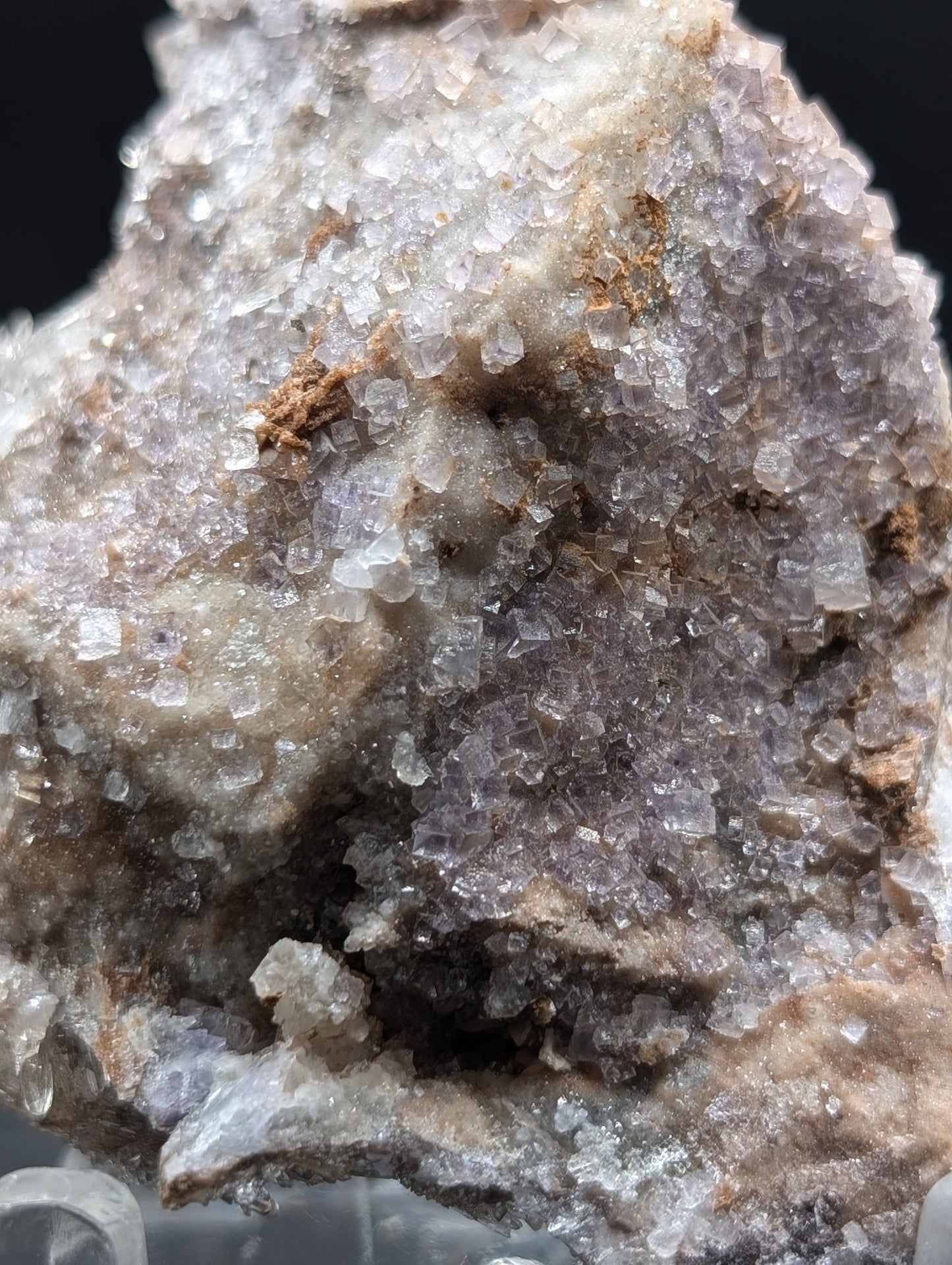 Rare UV Reactive Creedite & Fluorite Specimen – Phosphorescent Afterglow Mineral (111g)