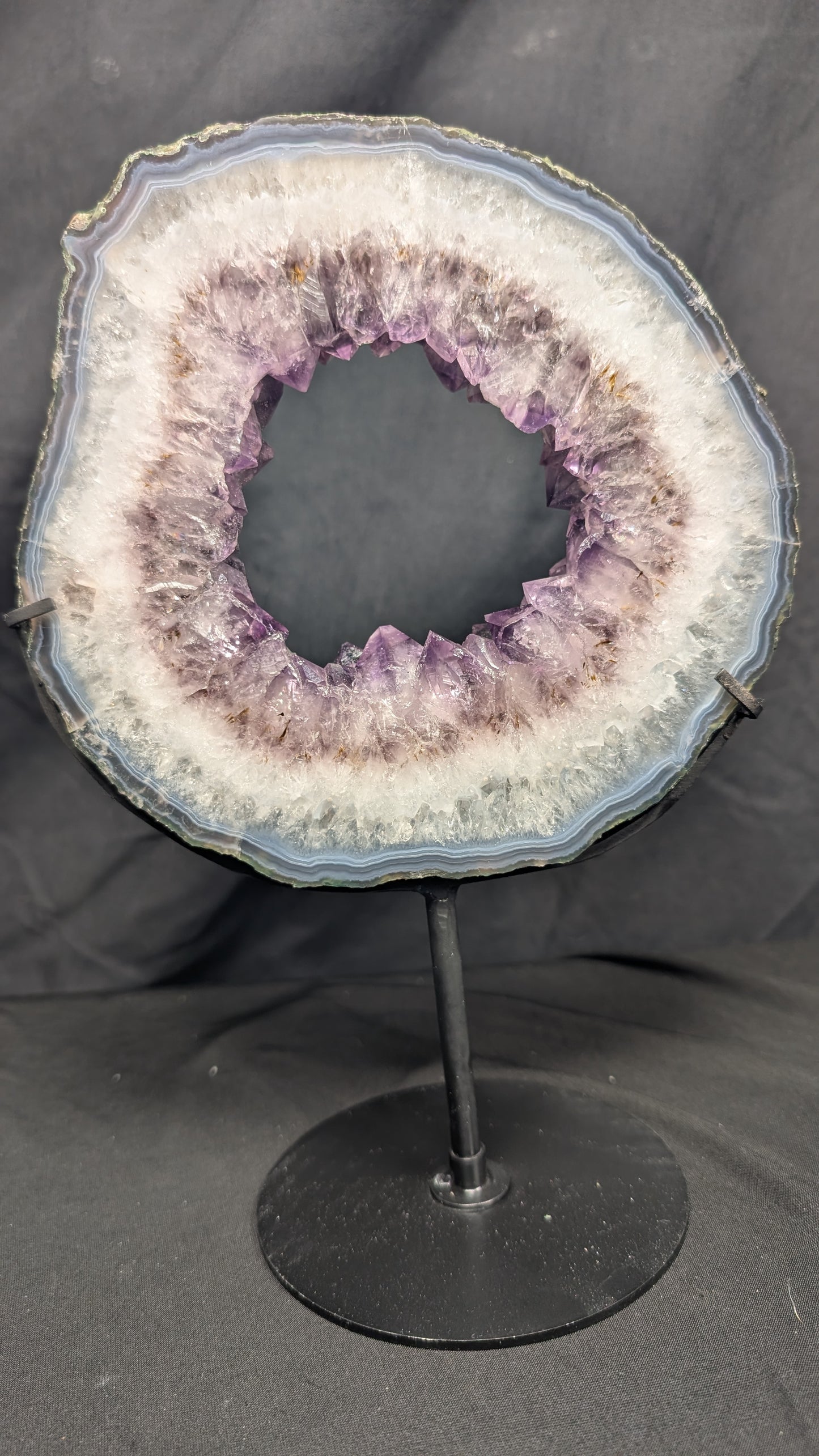 Brazilian Amethyst Portal on Custom Display Stand – 1.5kg
Product Description
