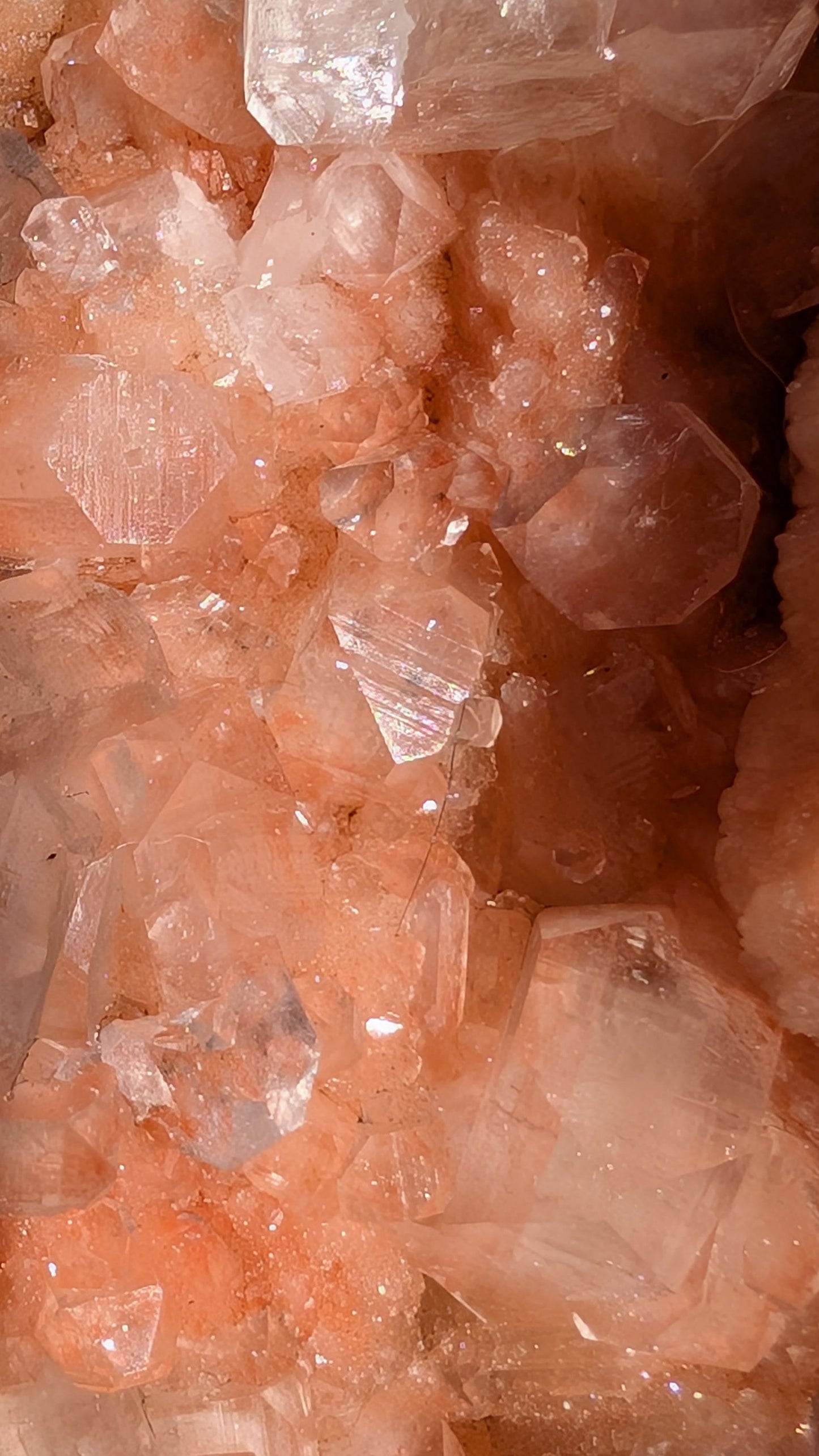 Large Pink sugary Stilbite with Apophyllite | Nashik, Maharashtra, India | 2.1kg