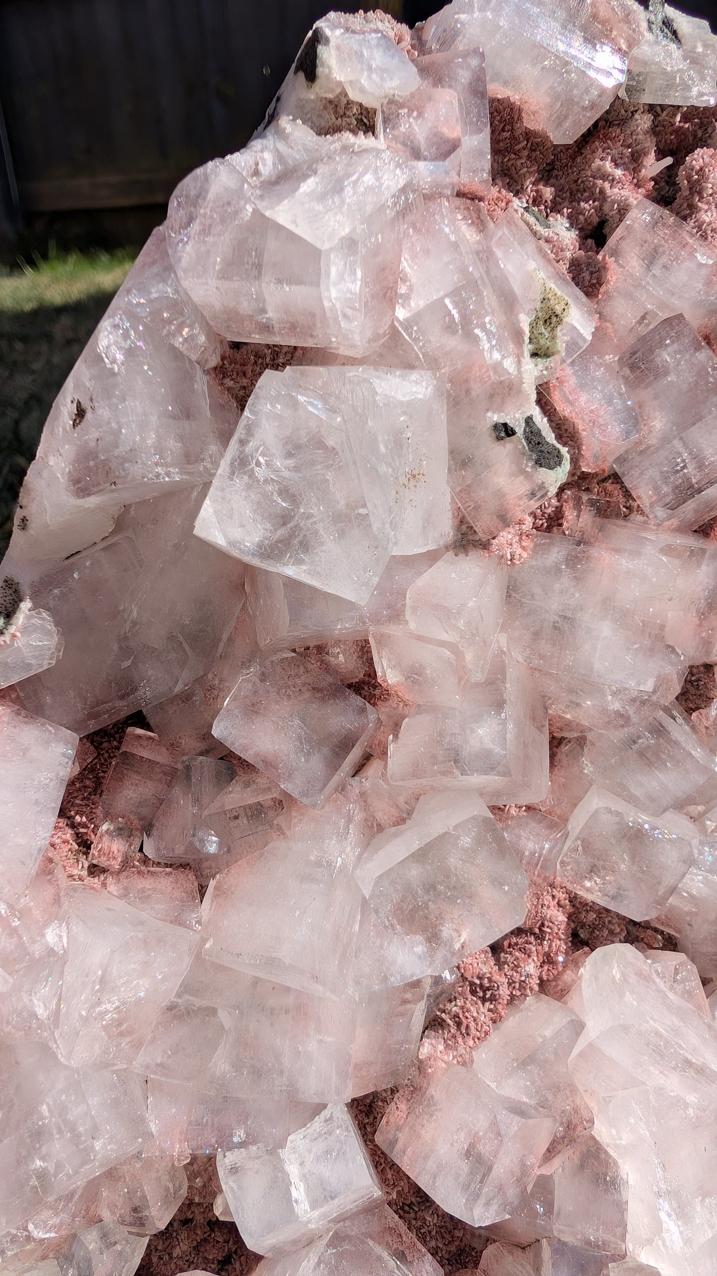 Large Pink Chalcedony with Apophyllite | Nashik, Maharashtra, India | 1.8kg