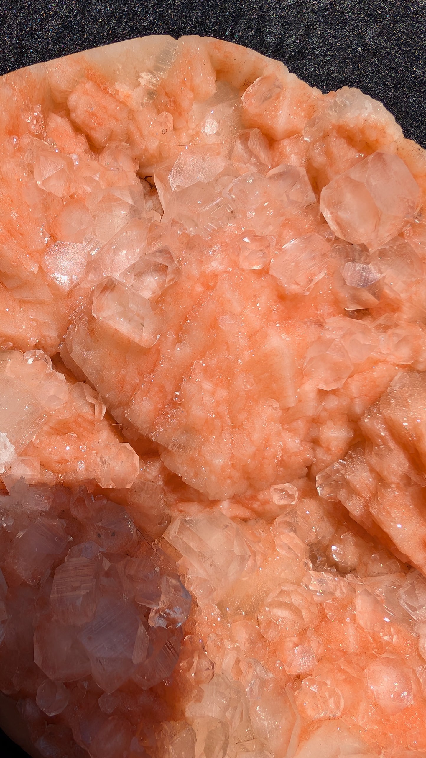 Large Pink sugary Stilbite with Apophyllite | Nashik, Maharashtra, India | 2.1kg