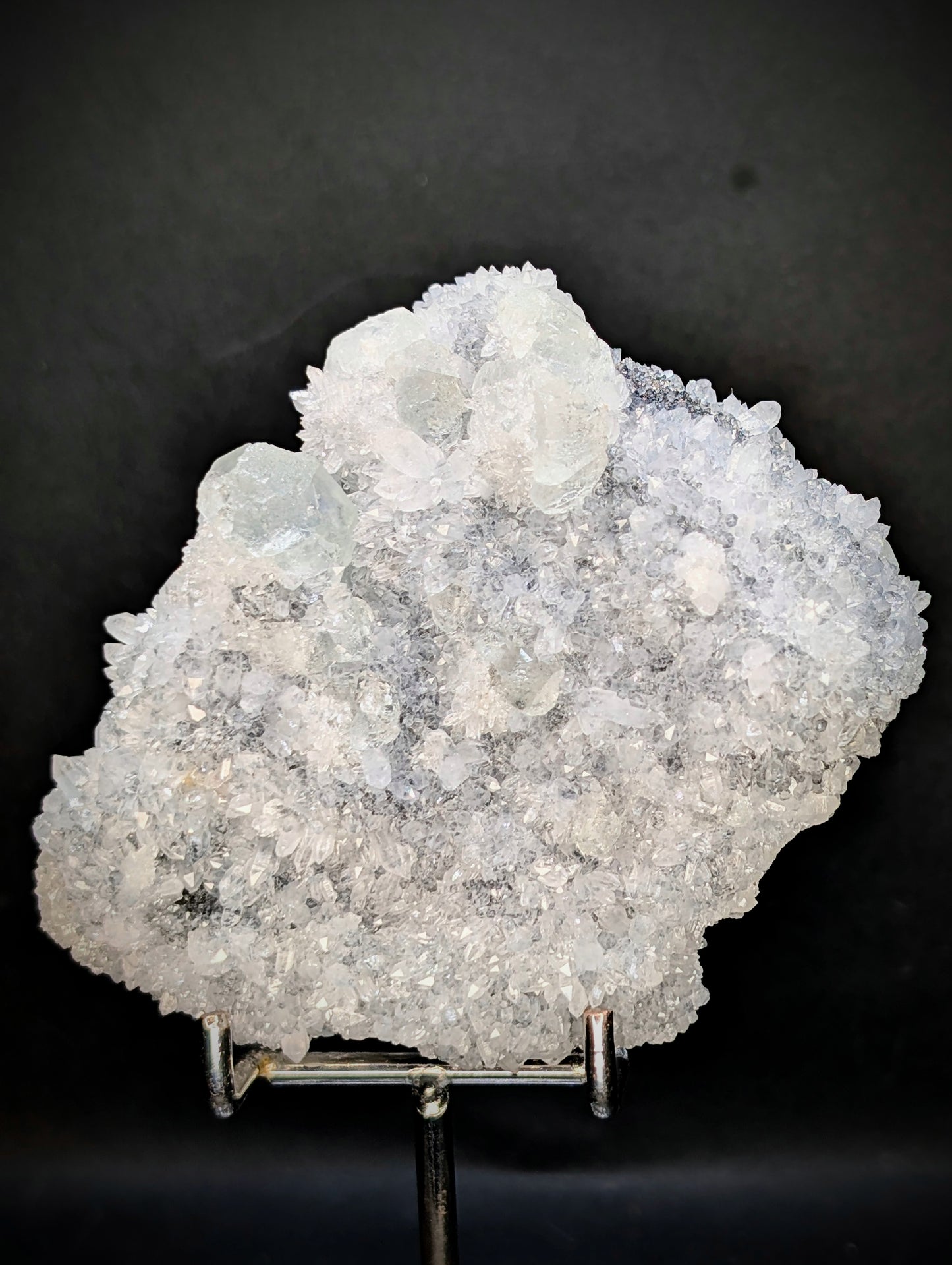 UV Reactive Quartz, Calcite & Fluorite Crystal Cluster | Sparkling Mineral Specimen | 396g