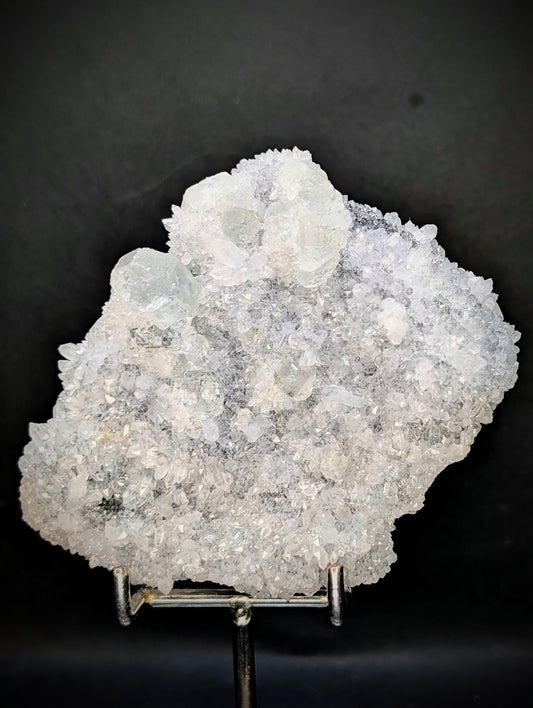 UV Reactive Quartz, Calcite & Fluorite Crystal Cluster | Sparkling Mineral Specimen | 396g