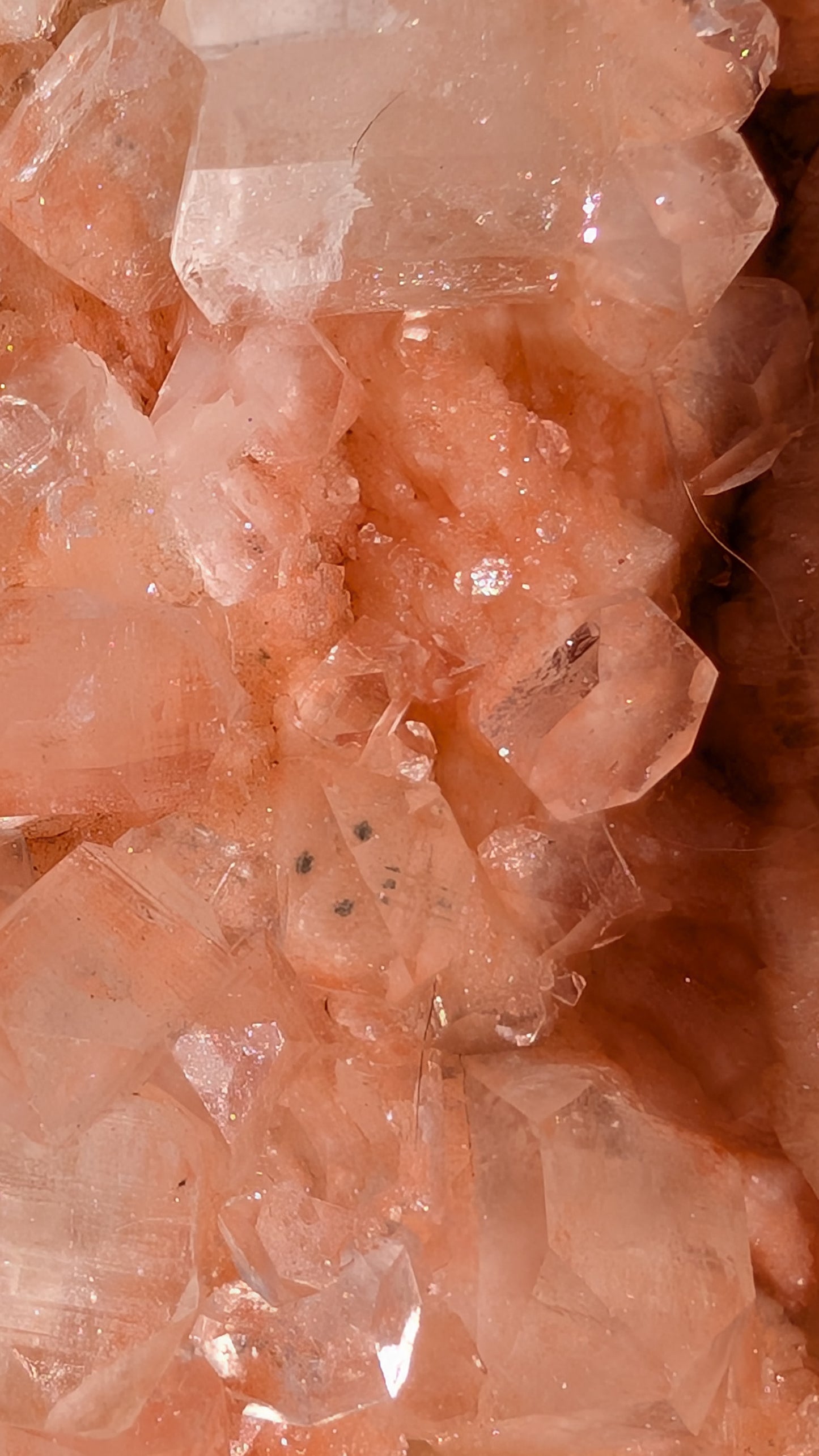 Large Pink sugary Stilbite with Apophyllite | Nashik, Maharashtra, India | 2.1kg