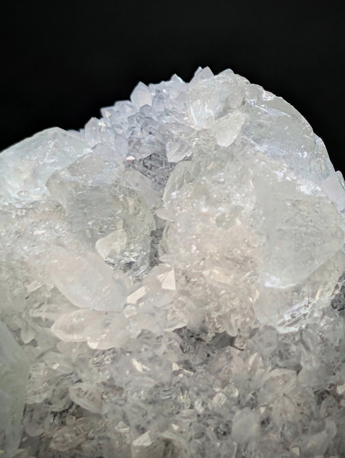 UV Reactive Quartz, Calcite & Fluorite Crystal Cluster | Sparkling Mineral Specimen | 396g