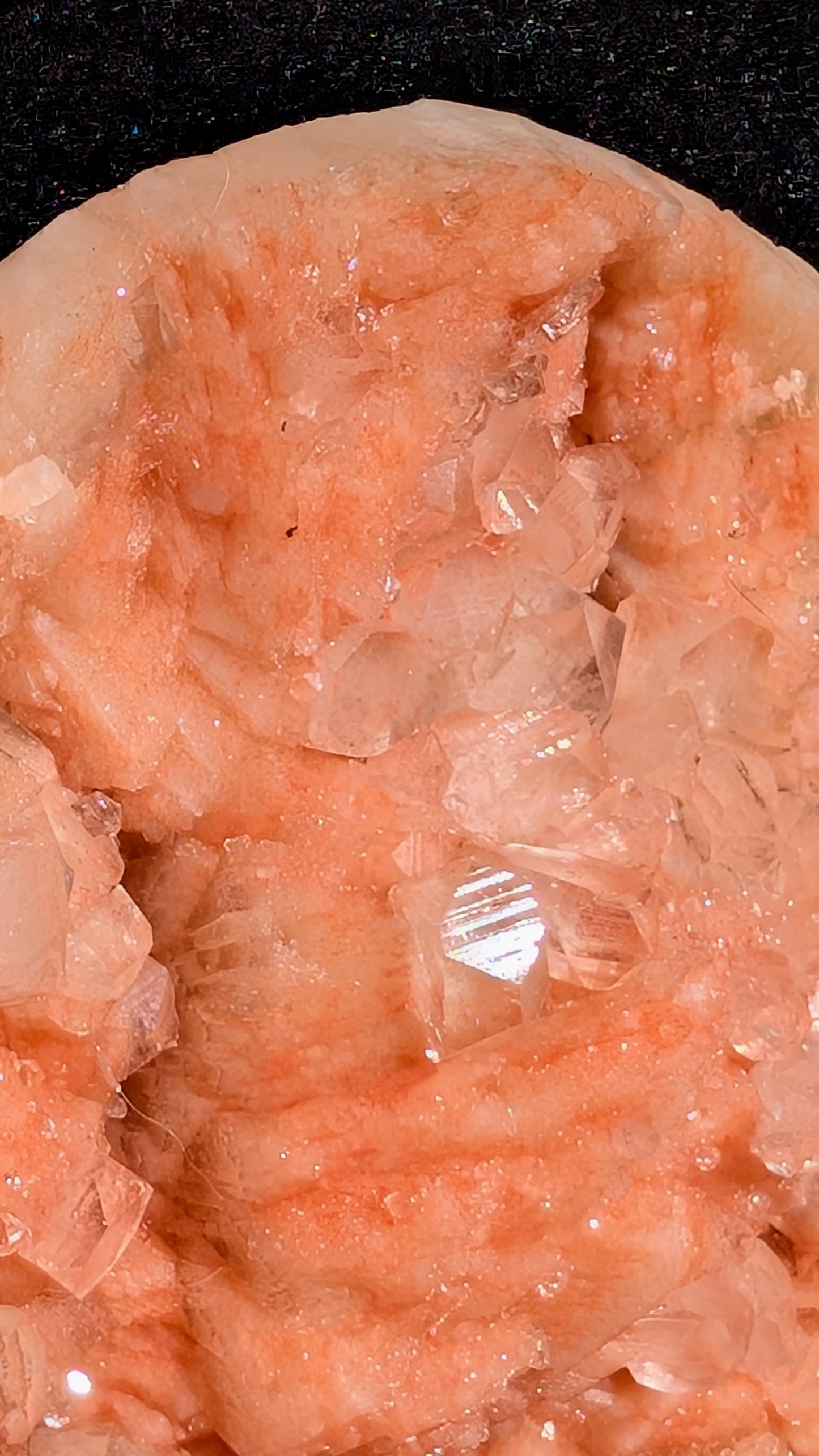Large Pink sugary Stilbite with Apophyllite | Nashik, Maharashtra, India | 2.1kg