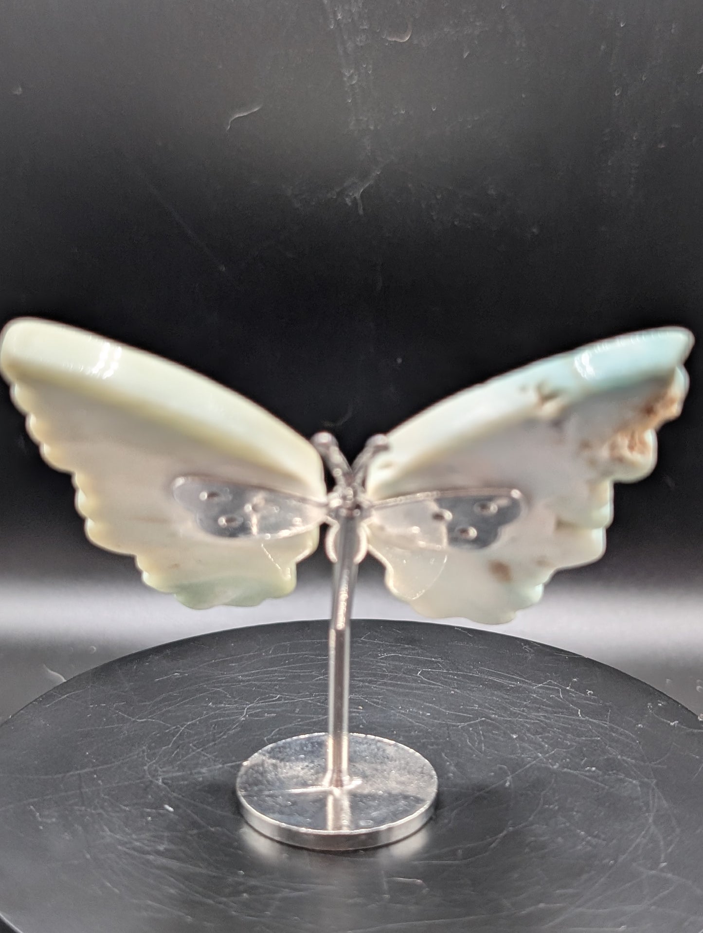Green Serpentine Butterfly (New Jade) | Crystal Butterfly Ornament