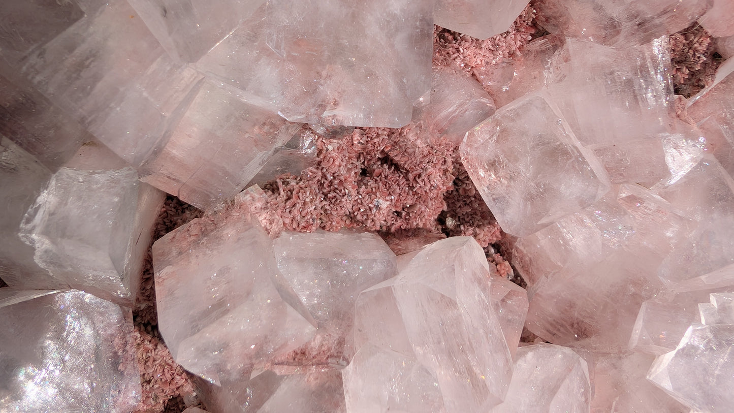 Large Pink Chalcedony with Apophyllite | Nashik, Maharashtra, India | 1.8kg