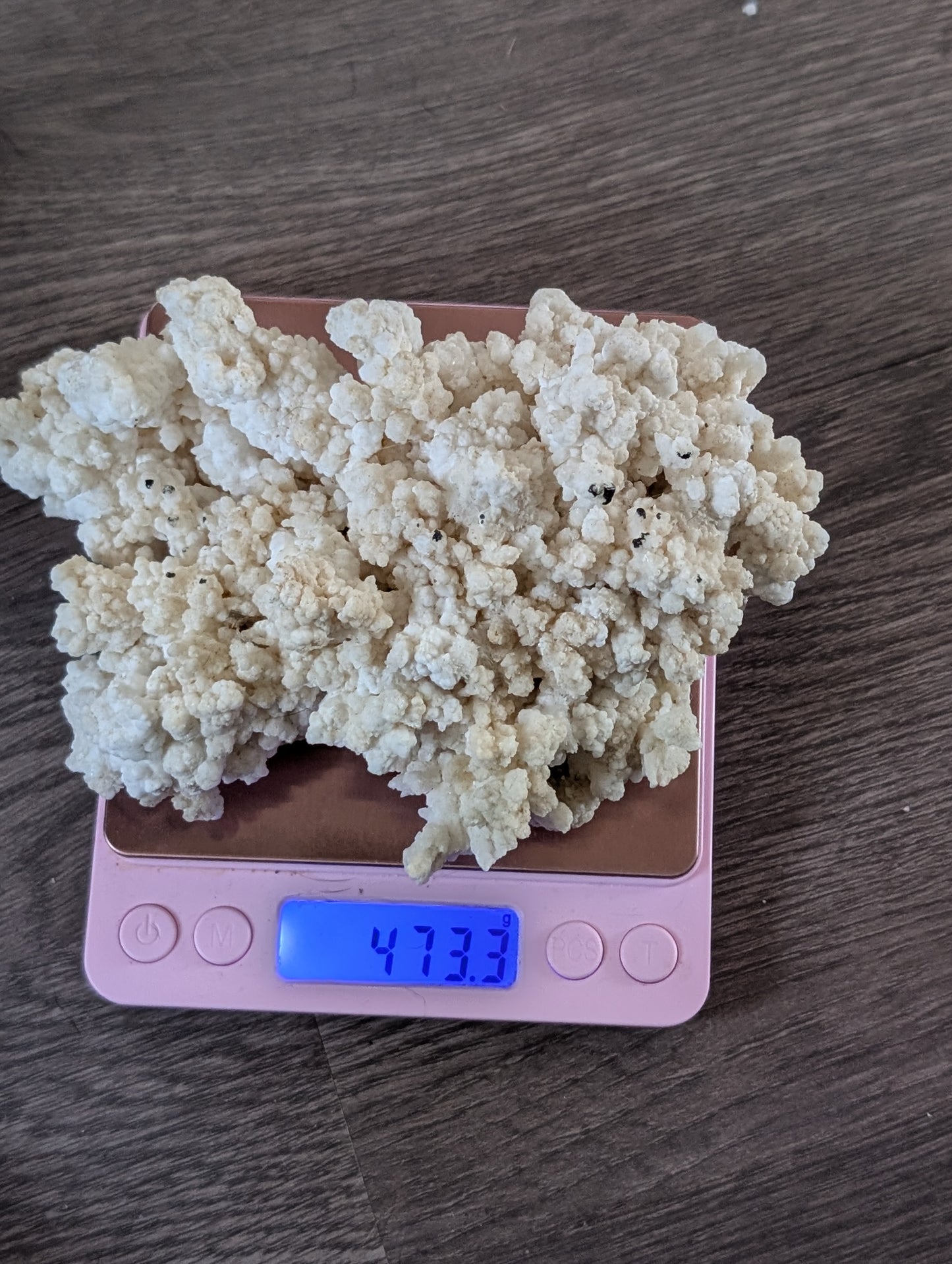 UV Reactive Calcite Cluster – Yellow Afterglow (Phosphorescent) Crystal Specimen 472g