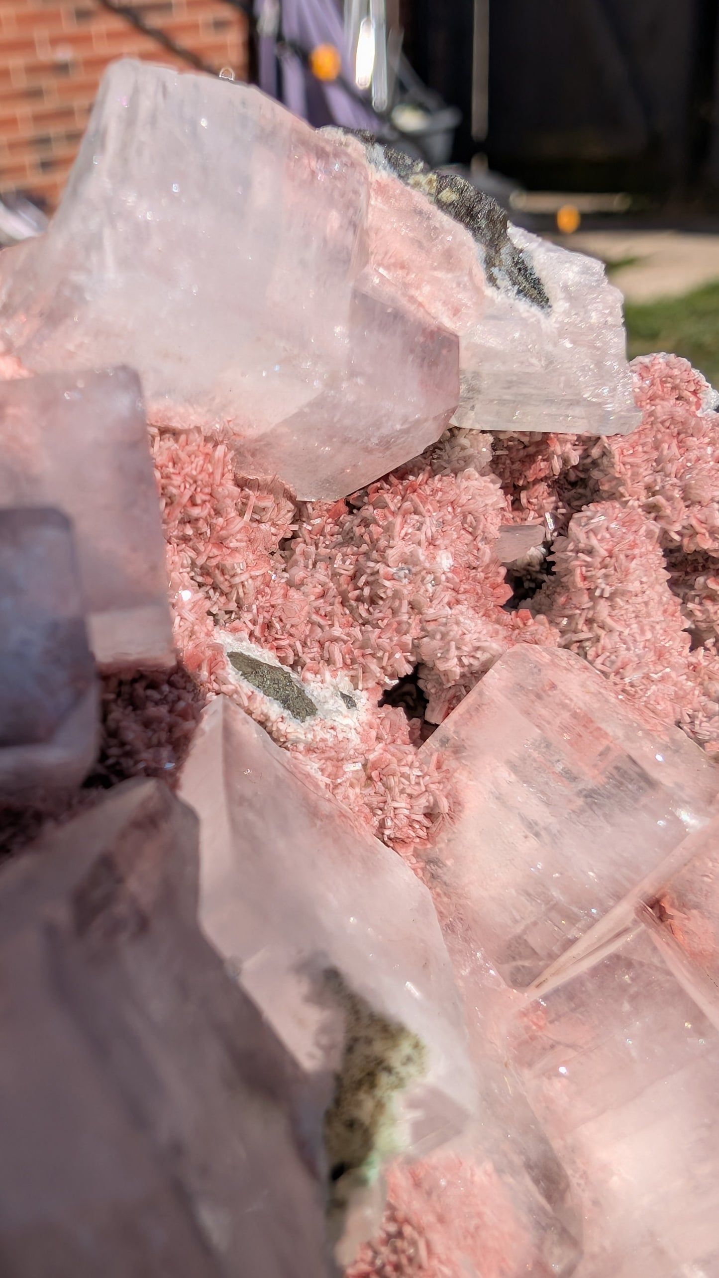 Large Pink Chalcedony with Apophyllite | Nashik, Maharashtra, India | 1.8kg