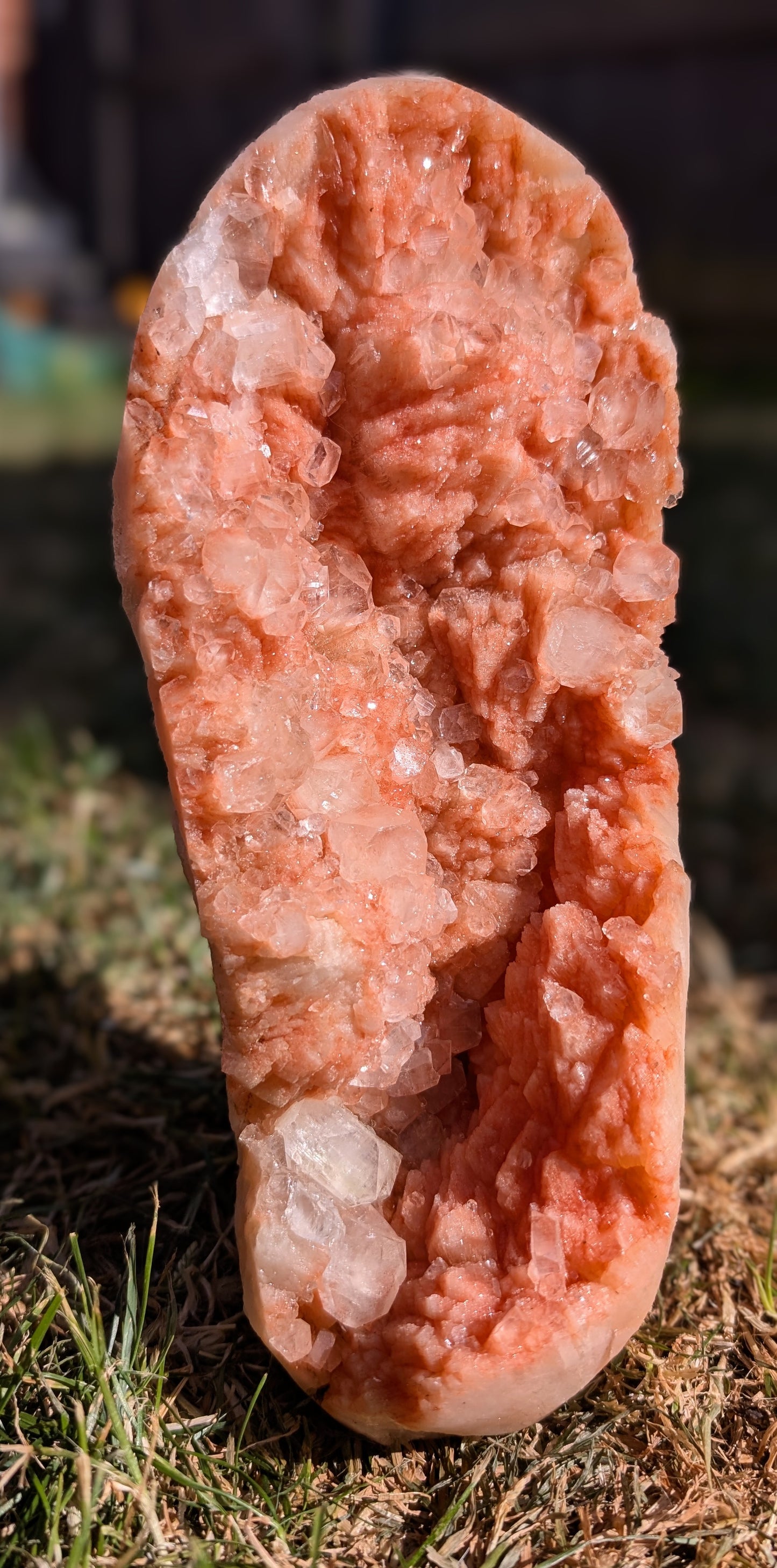 Large Pink sugary Stilbite with Apophyllite | Nashik, Maharashtra, India | 2.1kg