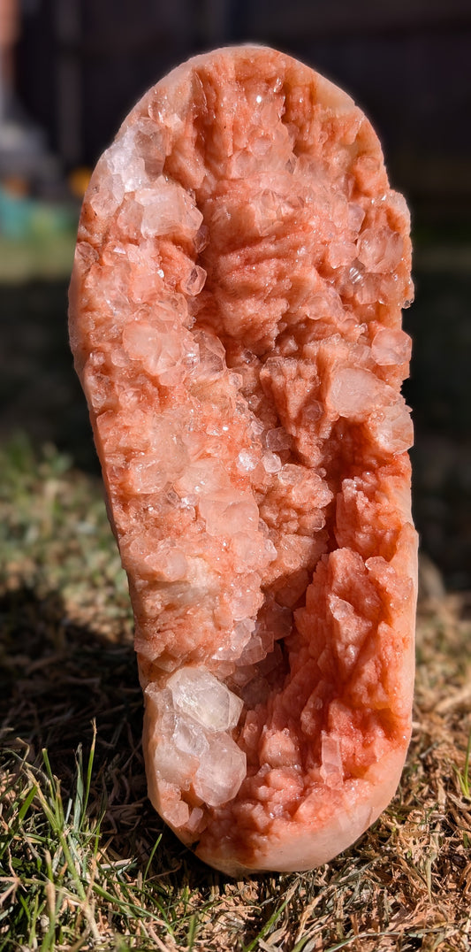 Large Pink sugary Stilbite with Apophyllite | Nashik, Maharashtra, India | 2.1kg