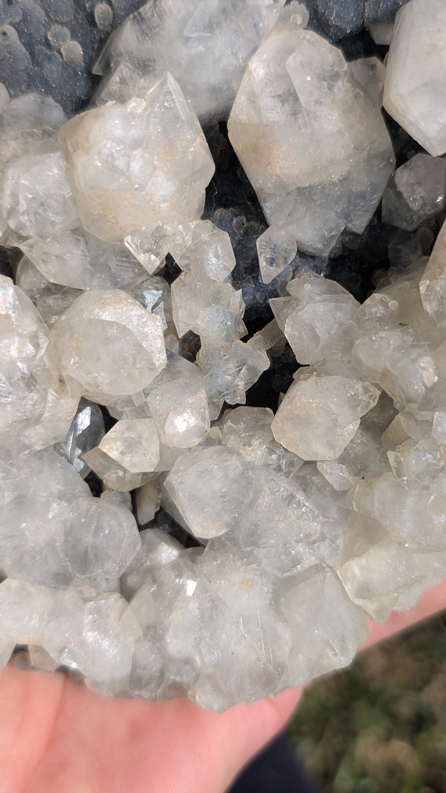 Blue Chalcedony with Apophyllite Crystal Cluster | Aurangabad, India | 1.29kg