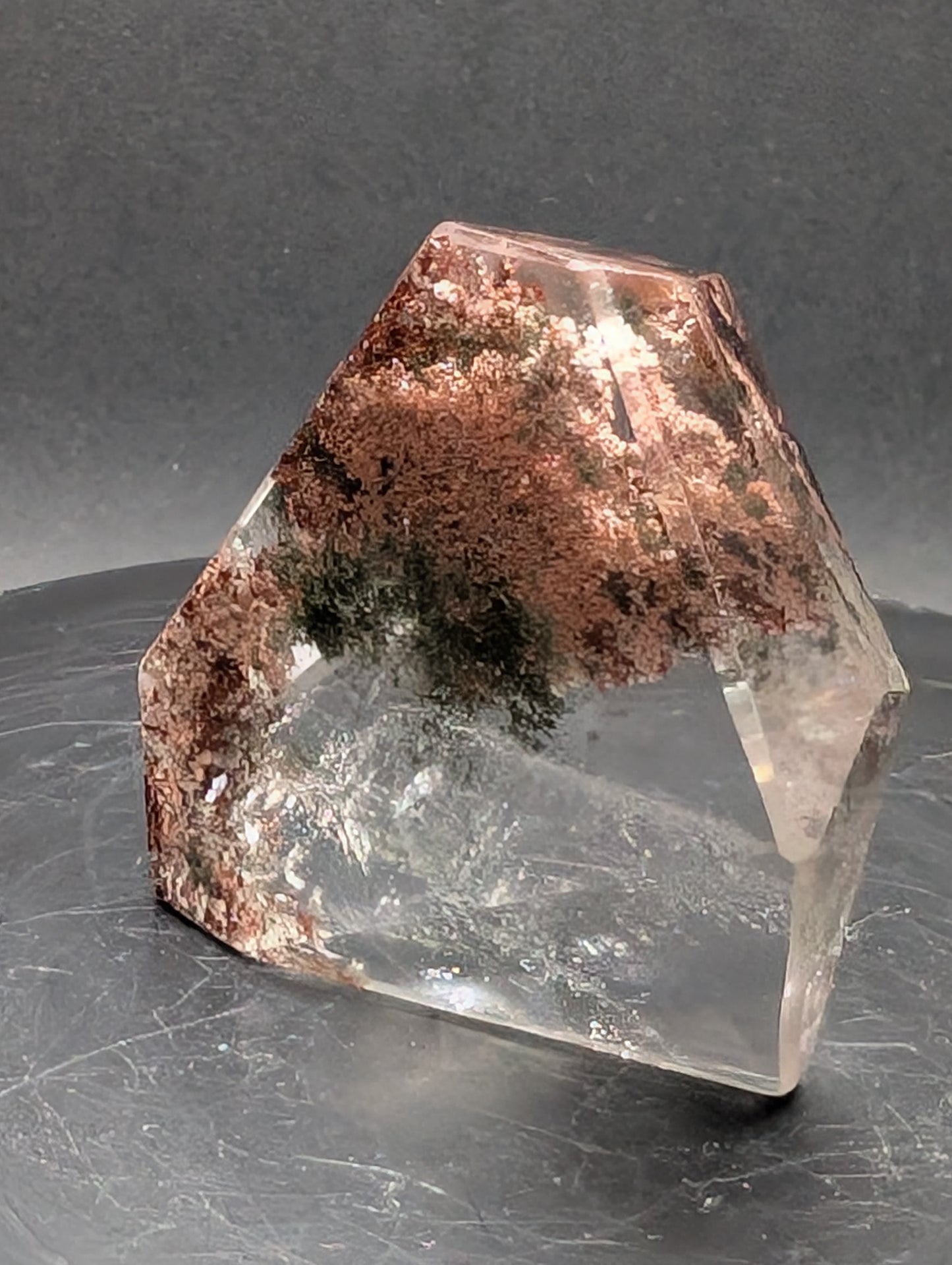 Lodolite Quartz Crystal (Garden Quartz) – Polished Freeform with Inclusions 46g