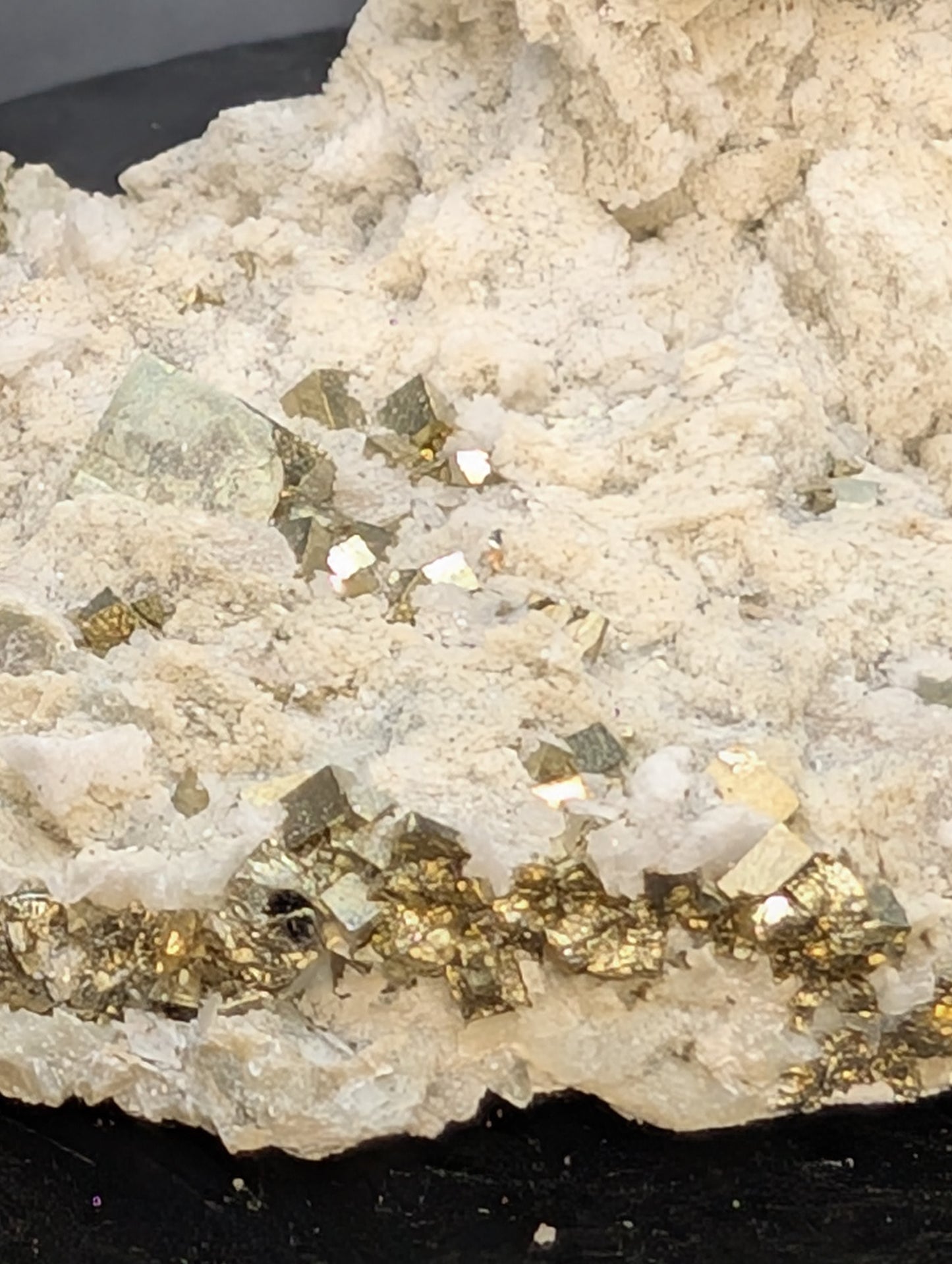 Pyrite Crystal Cluster on Quartz Matrix – Erongo, Namibia | Natural Cubic Pyrite Mineral Specimen