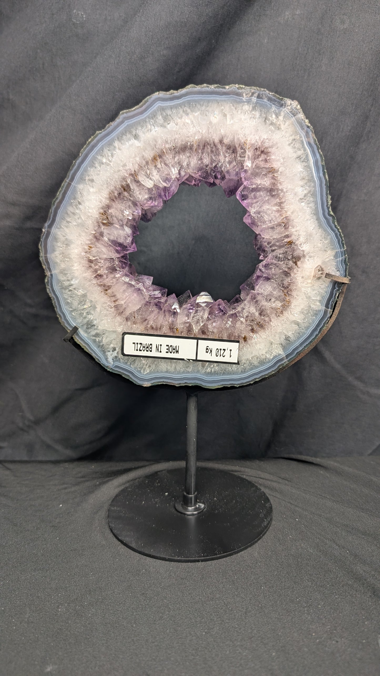 Brazilian Amethyst Portal on Custom Display Stand – 1.5kg
Product Description